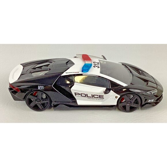 Lamborghini Centenario Police Cruiser DieCast Vehicle Hyper-Spec 1:24 Metals Car - Picture 5 of 7